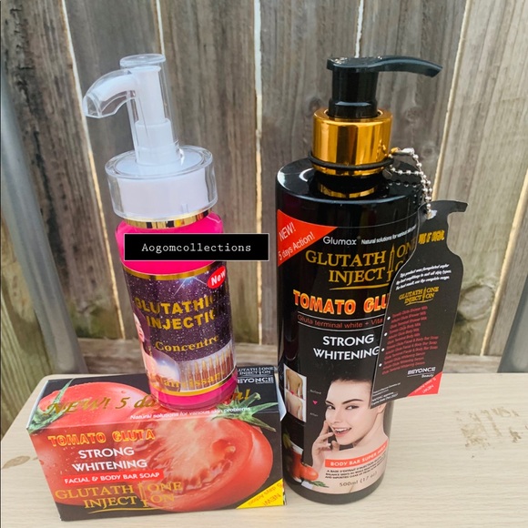 3 in 1?Glutathione Injection Lotion Strong Whitening lotion Tomato Gluta